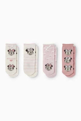 Multipack 4er - Minnie Maus - Baby-Socken mit Motiv