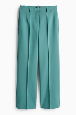 Business kalhoty - mid waist - wide leg