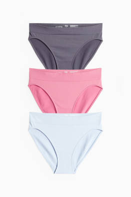 Multipack of 3 - briefs - seamless