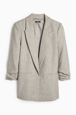 Dlouhý blejzr - regular fit - se vzorem - strukturovaný