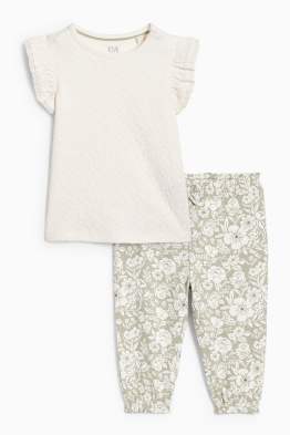 Floral - baby outfit - 2 piece