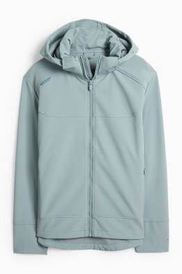 Geacă softshell cu glugă - rezistentă la apă