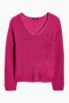 Pullover mit V-Ausschnitt