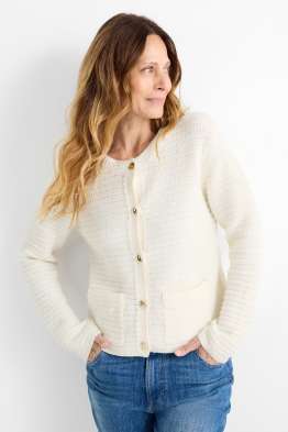 Pletený kardigan - strukturovaný