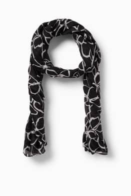 Schal - geblümt