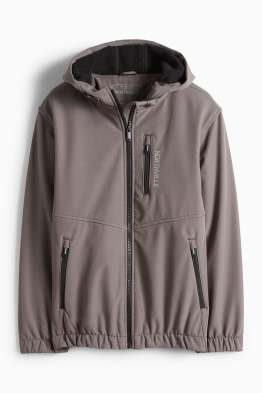 Softshelljacke mit Kapuze - wasserdicht