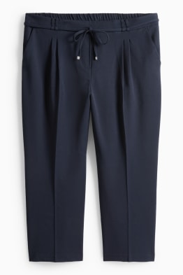 Stoffhose - High Waist - Tapered Fit