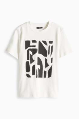 T-Shirt mit Strasssteinen - Regular Fit