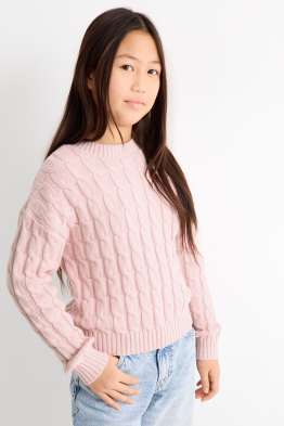 Svetr - s copánkovým vzorem