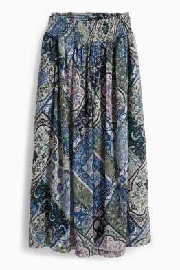 Chiffon-Rock - gemustert