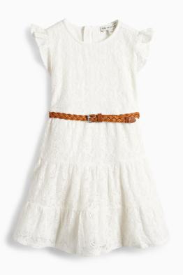 Floare - rochie cu curea - de ocazie