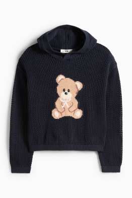 Teddy bear - pull à capuche - texturé