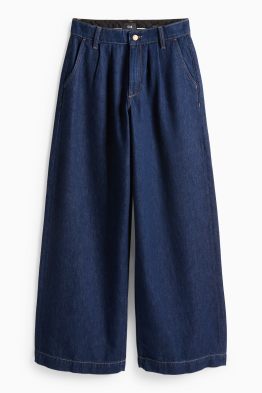 Wide leg jeans - talie înaltă