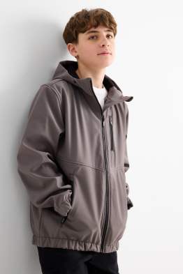 Veste à coquille souple avec capuche - imperméable