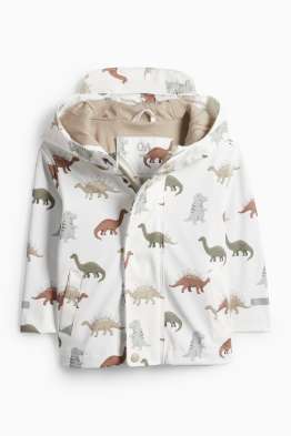 Dino - Baby-Regenjacke mit Kapuze - wasserdicht