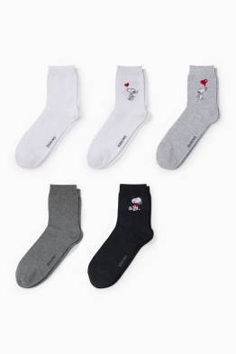 Confezione da 5 - calzini con motivo - Snoopy