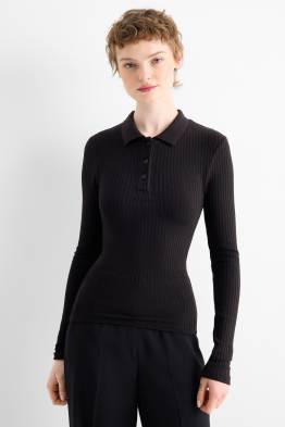 Polokošile - slim fit - žebrovaná