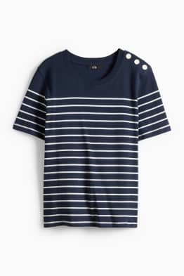 T-shirt - regular fit - à rayures