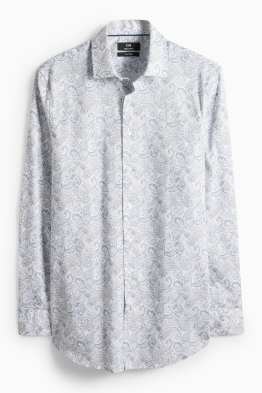 Camicia business - regular fit - collo all'italiana - facile da stirare - fantasia