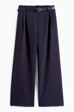 Pantalons de tela amb cinturó