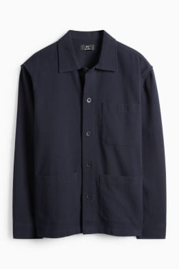 Shirt jacket - relaxed fit - textured