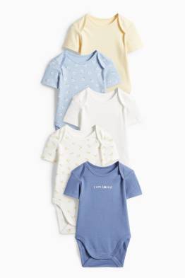 Confezione da 5 - fiorellini - body per neonate