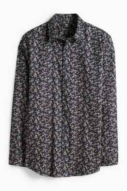 Business shirt - slim fit - kent collar - easy-iron - patterned