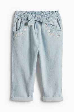 Květiny - džíny pro miminka