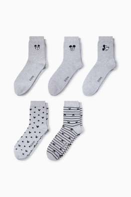 Multipack 5 ks - ponožky s motivem - Mickey Mouse