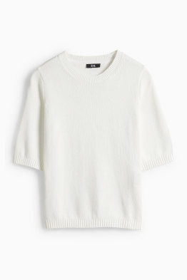 Strickpullover - kurzarm