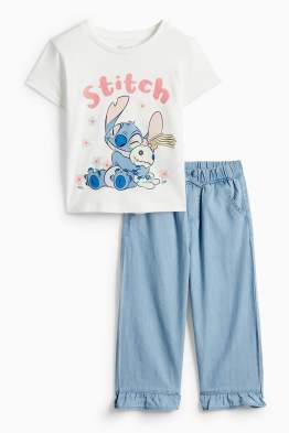 Lilo & Stitch - souprava - tričko s krátkým rukávem a plátěné kalhoty - 2dílná