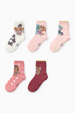 Lot de 5 paires - La Pat’ Patrouille - Stella - chaussettes à motif