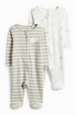 Multipack 2er - Schäfchen - Baby-Schlafanzug