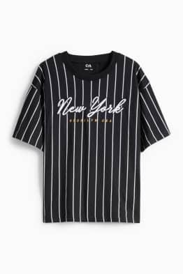 New York - short sleeve T-shirt - striped