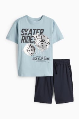 Skater - set - T-shirt en short - 2-delig