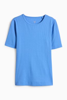 Tričko - slim fit - žebrované