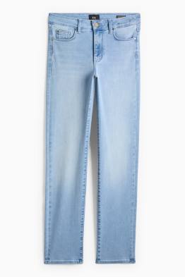 Straight jeans - mid-rise waist