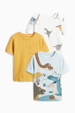 Multipack 3er - Dino - Kurzarmshirt