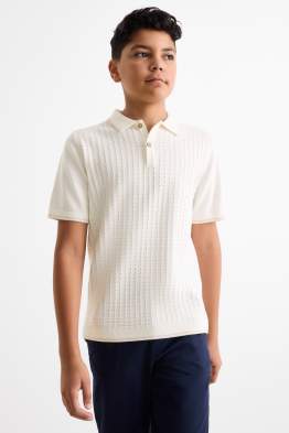 Polo shirt - textured