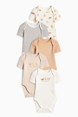 Multipack 5er - Frühstück - Baby-Body