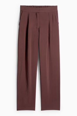 Cloth trousers - high waist - wide leg