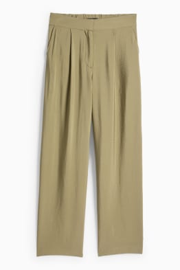 Cloth trousers - high waist - wide leg