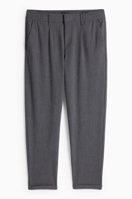 Pantaloni chino - tapered fit - tessuto tramato