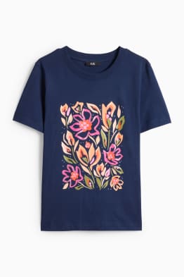 T-shirt con strass - regular fit - effetto brillante