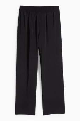 Business trousers - high waist - wide leg