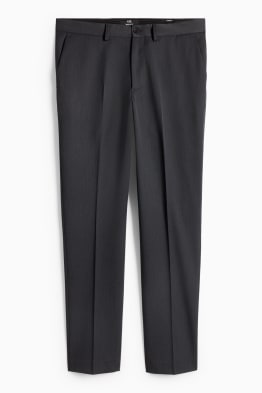 Broek - regular fit - stretch - met structuur