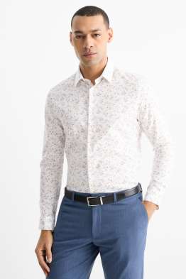 Businesshemd - Slim Fit - Kent - bügelleicht - gemustert