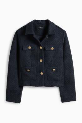 Blazer en finition bouclée - cintré - finition texture