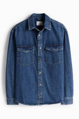 Chemise en jean - Oversize - col kent