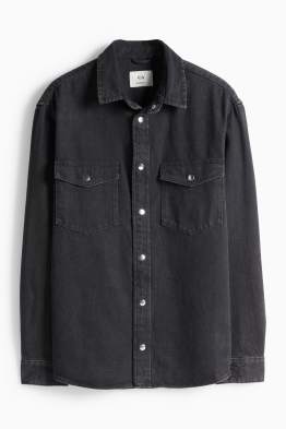 Chemise en jean - Oversize - col kent